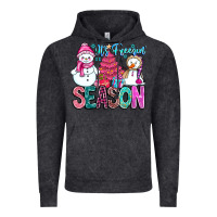 Vintage Black It's Freezin Season Vintage Hoodie - CowhideDigitalArt