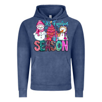 Vintage Denim It's Freezin Season Vintage Hoodie - CowhideDigitalArt