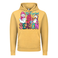 Vintage Mustard It's Freezin Season Vintage Hoodie - CowhideDigitalArt