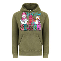 Vintage Olive It's Freezin Season Vintage Hoodie - CowhideDigitalArt