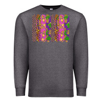 Charcoal Heather mardi gras brushstrokes Premium Sweatshirt - RanaPortraitStore