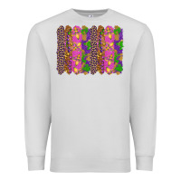 Dove Grey mardi gras brushstrokes Premium Sweatshirt - RanaPortraitStore