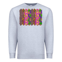 Heather Grey mardi gras brushstrokes Premium Sweatshirt - RanaPortraitStore