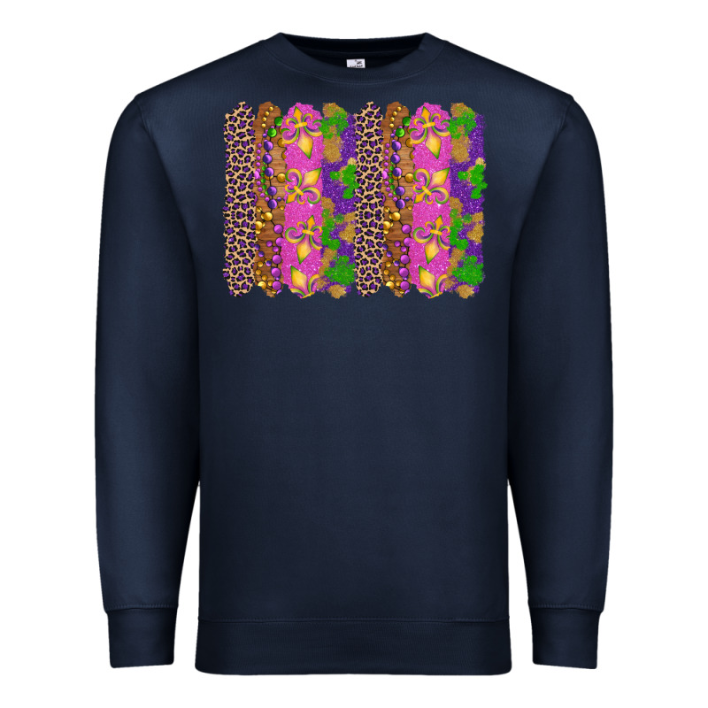 Mardi Gras Brushstrokes Premium Sweatshirt by RanaPortraitStore | Teevron