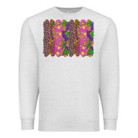 Oatmeal Heather mardi gras brushstrokes Premium Sweatshirt - RanaPortraitStore