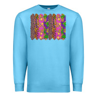 Ocean Blue mardi gras brushstrokes Premium Sweatshirt - RanaPortraitStore