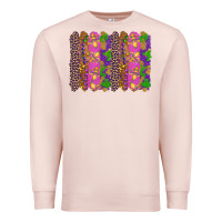 Pale Pink mardi gras brushstrokes Premium Sweatshirt - RanaPortraitStore