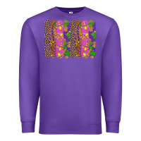 Purple mardi gras brushstrokes Premium Sweatshirt - RanaPortraitStore