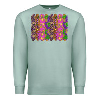 Seafoam mardi gras brushstrokes Premium Sweatshirt - RanaPortraitStore