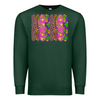Sports Green mardi gras brushstrokes Premium Sweatshirt - RanaPortraitStore