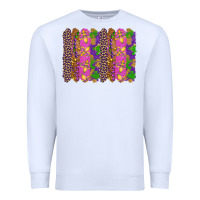 White mardi gras brushstrokes Premium Sweatshirt - RanaPortraitStore