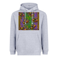 Heather Grey mardi gras king cake leopard Heavyweight Hoodie - RanaPortraitStore