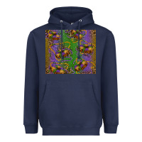 Navy mardi gras king cake leopard Heavyweight Hoodie - RanaPortraitStore
