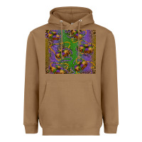 Toasted Coconut mardi gras king cake leopard Heavyweight Hoodie - RanaPortraitStore