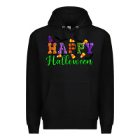 Black Happy halloween Premium Hoodie - Artiststas