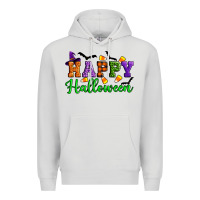 Dove Grey Happy halloween Premium Hoodie - Artiststas