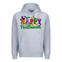 Heather Grey Happy halloween Premium Hoodie - Artiststas