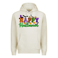 Oatmeal Heather Happy halloween Premium Hoodie - Artiststas