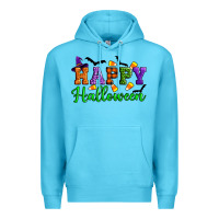 Ocean Blue Happy halloween Premium Hoodie - Artiststas