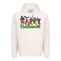 Pale Pink Happy halloween Premium Hoodie - Artiststas