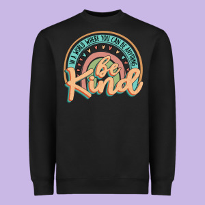 Be Kind Heavyweight Sweatshirt Designed By Jahusdesignshop