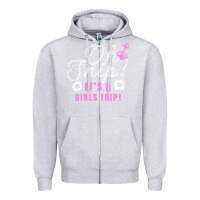 Heather Grey oh snip it's a girls trip for dark Zipper Hoodie - artisFamous