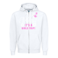 White oh snip it's a girls trip for dark Zipper Hoodie - artisFamous