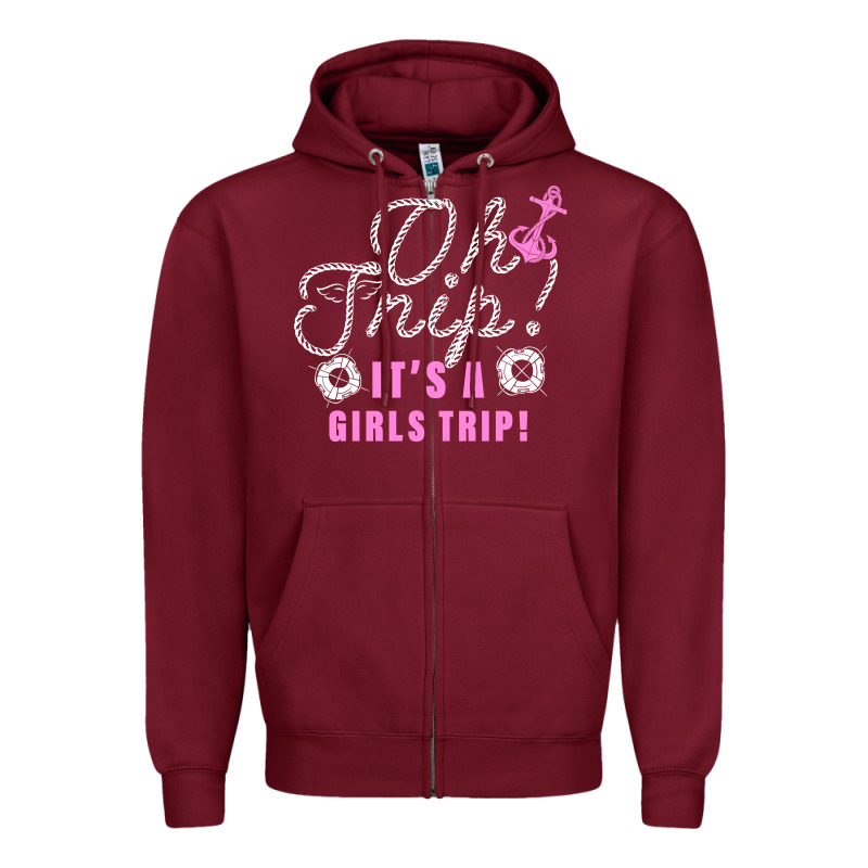 Oh Snip It's A Girls Trip For Dark Zipper Hoodie by artisFamous | Teevron