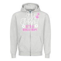 Dove Grey oh snip it's a girls trip for dark Zipper Hoodie - artisFamous