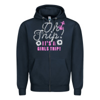 Navy oh snip it's a girls trip for dark Zipper Hoodie - artisFamous