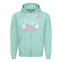 Seafoam oh snip it's a girls trip for dark Zipper Hoodie - artisFamous