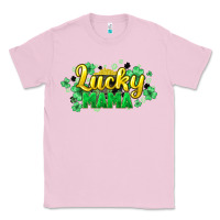 Bubblegum Pink lucky mama st patricks Classic Tee - HowdyJamesFarm
