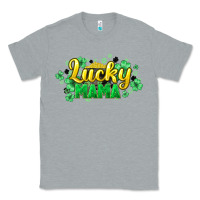 Heather Grey lucky mama st patricks Classic Tee - HowdyJamesFarm