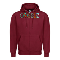 Burgundy gobble Zipper Hoodie - JahusDesignShop