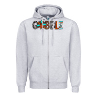 Heather Grey gobble Zipper Hoodie - JahusDesignShop