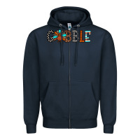 Navy gobble Zipper Hoodie - JahusDesignShop