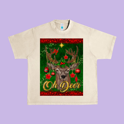 Oh Deer Car Air Freshener Urban Heavy Tee Designed By Bundleandbundleshop