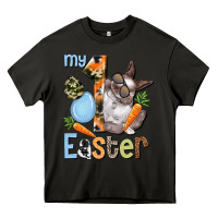 Asphalt My first Easter Boy Easter Day Heavy Core Tee - HowdyJamesFarm