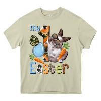 Mossy My first Easter Boy Easter Day Heavy Core Tee - HowdyJamesFarm