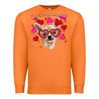 Carrot valentine's day  chihuahua Premium Sweatshirt - RanaPortraitStore