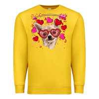 Lemon valentine's day  chihuahua Premium Sweatshirt - RanaPortraitStore