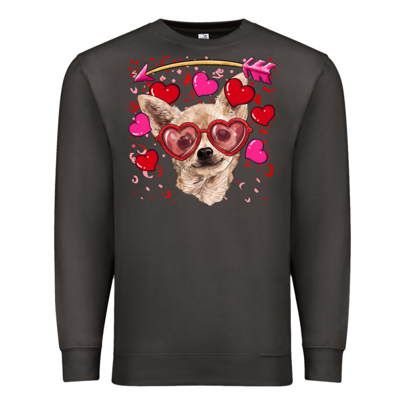 Valentine's Day  Chihuahua Premium Sweatshirt by RanaPortraitStore | Teevron