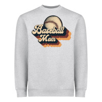 Heather Grey baseball mom Heavyweight Sweatshirt - JahusDesignShop