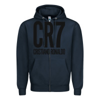 Navy cr7 Zipper Hoodie - artisFamous