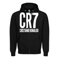 Black cr7 Zipper Hoodie - artisFamous