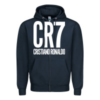 Navy cr7 Zipper Hoodie - artisFamous