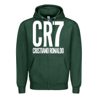 Sports Green cr7 Zipper Hoodie - artisFamous