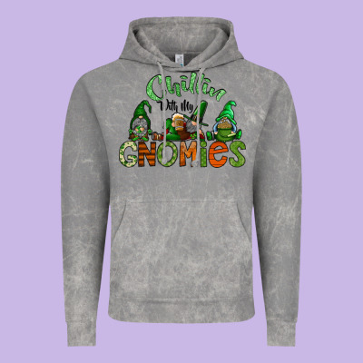 St Patricks Day Gnomes Vintage Hoodie Designed By Cowhidedigitalart