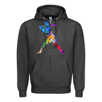Charcoal Heather girl's softball Zipper Hoodie - artisFamous