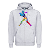 Heather Grey girl's softball Zipper Hoodie - artisFamous
